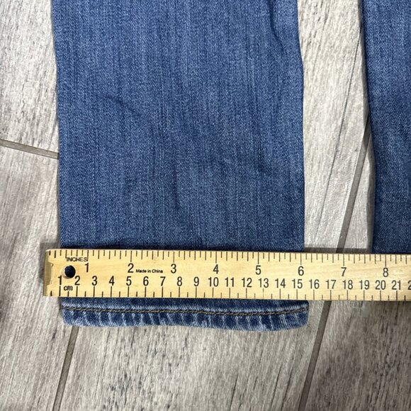 Hudson Triangle Flap Pocket Blue Denim Mid-Rise Jeans Women Size 25 NWT! - Picture 5 of 10